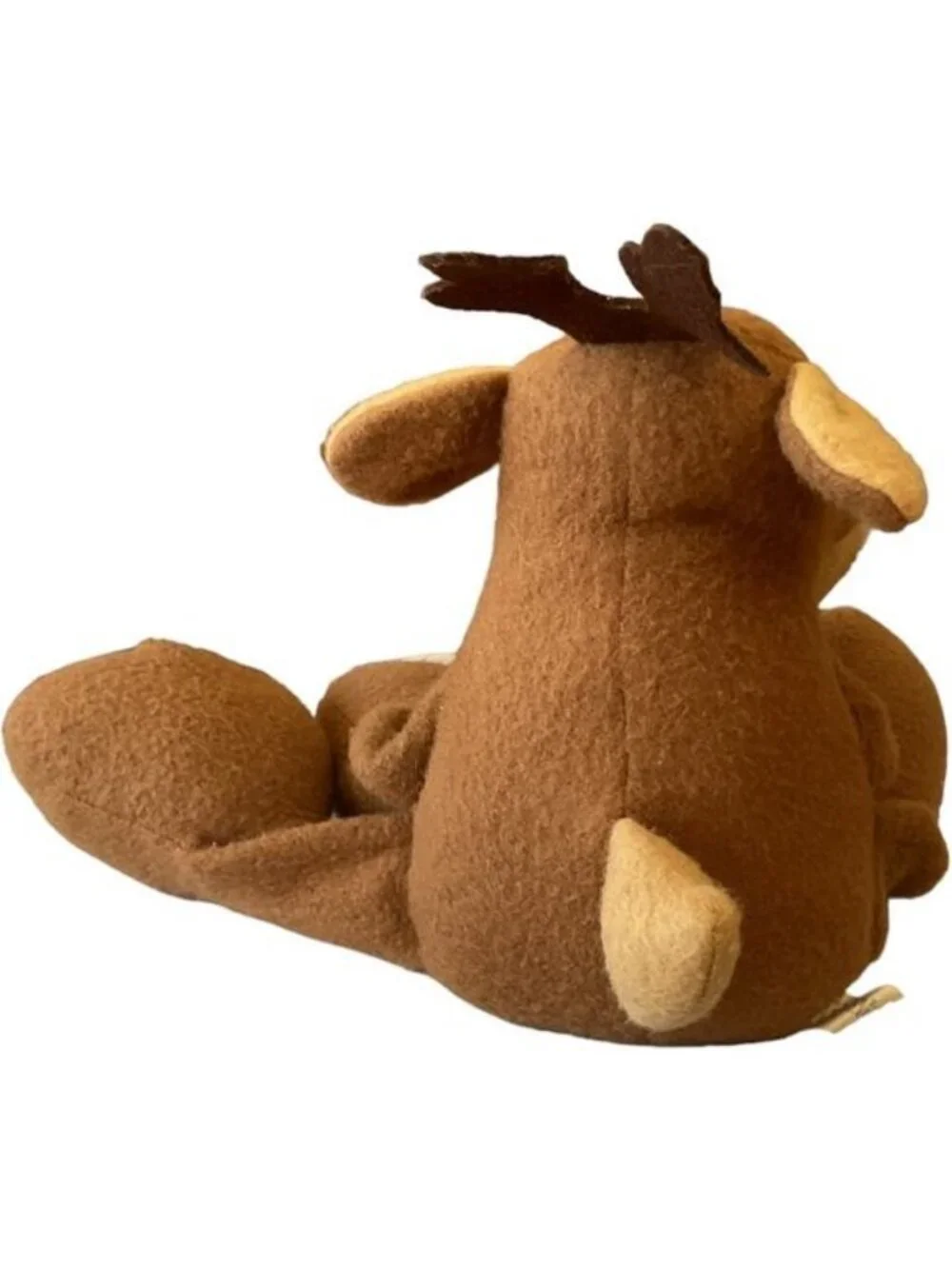 Vtg 80s Hallmark Rodney Reindeer Plush Floppy Bean Bag Toy Retro Christmas 10”